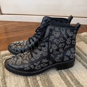Rag & Bone Studded Black Combat Boots 39